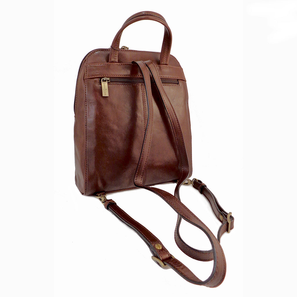 Gianni Conti Smart Rucksack - Style: 9404025 - Brown – Cox's Leather Shop