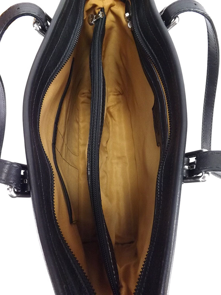 Gianni Conti Zip Top Shoulder Tote Bag - Style: 913180 Black – Cox's ...