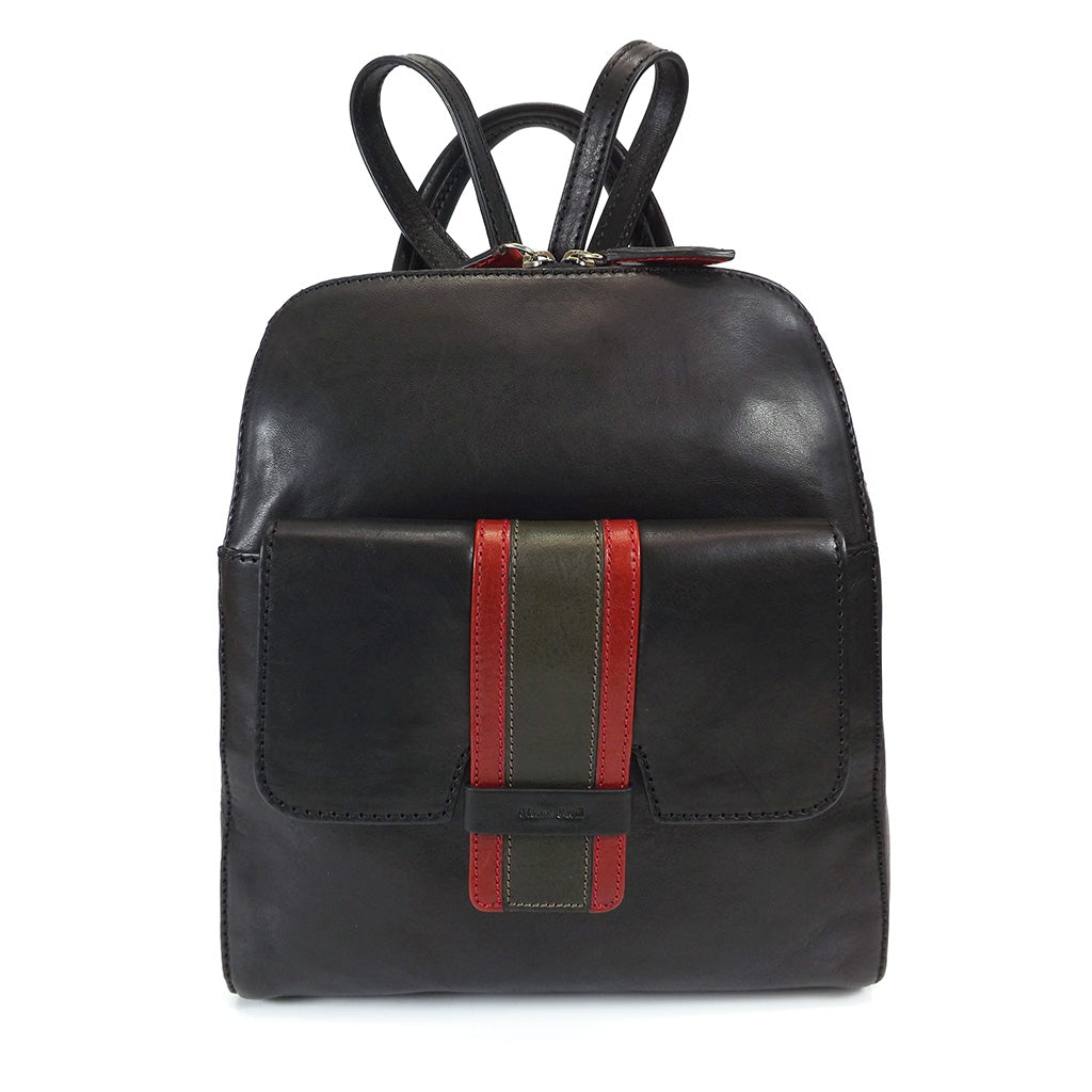 Gianni Conti Smart Leather Rucksack - Style: 973876 - Black Multi – Cox ...