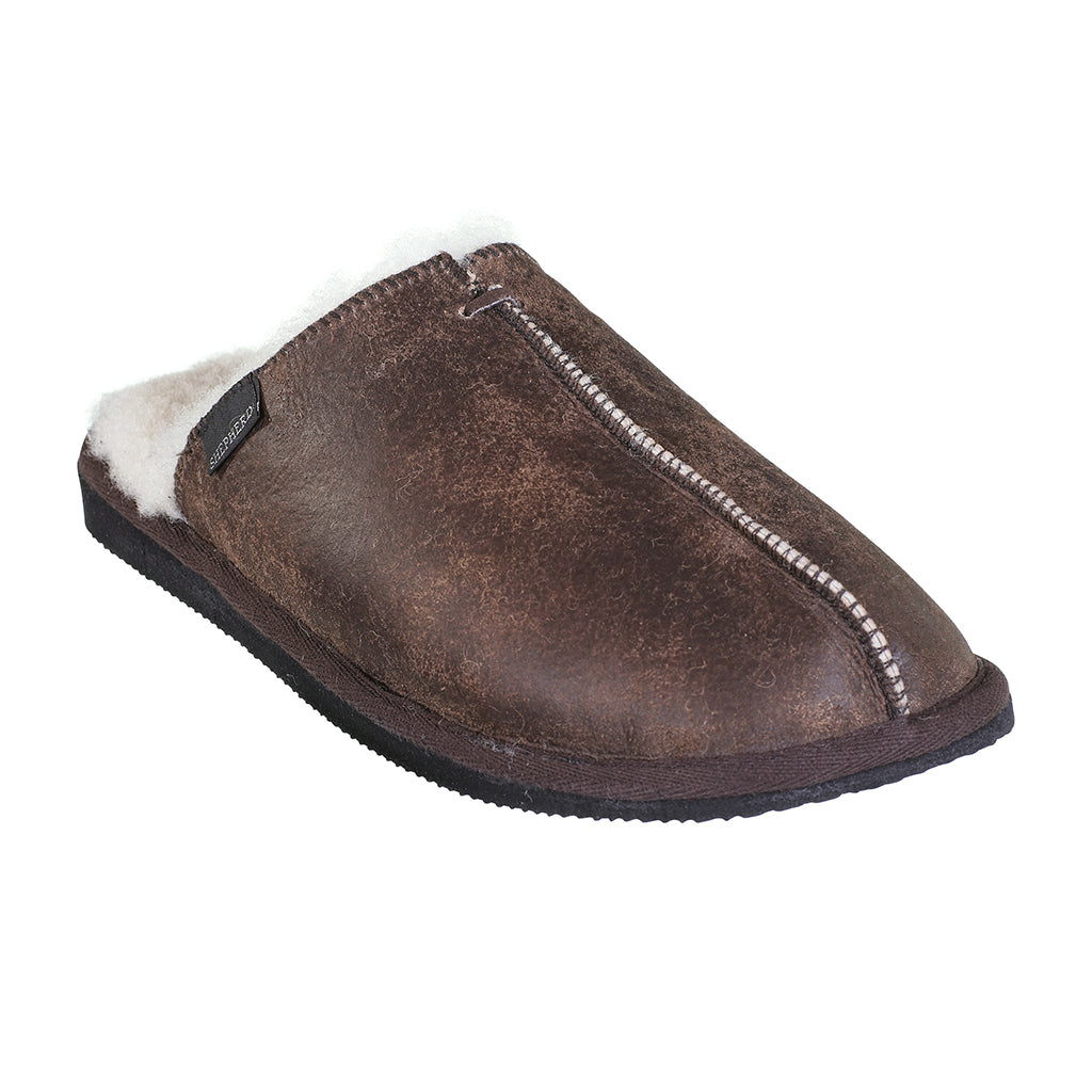 mens sheepskin mule slippers