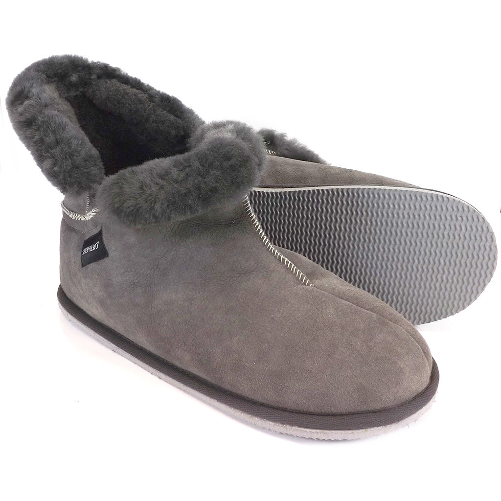 Shepherd Sheepskin Bootee Slipper - Style: Oskar 227 Asphalt – Cox's ...