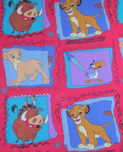 lion king blanket vintage