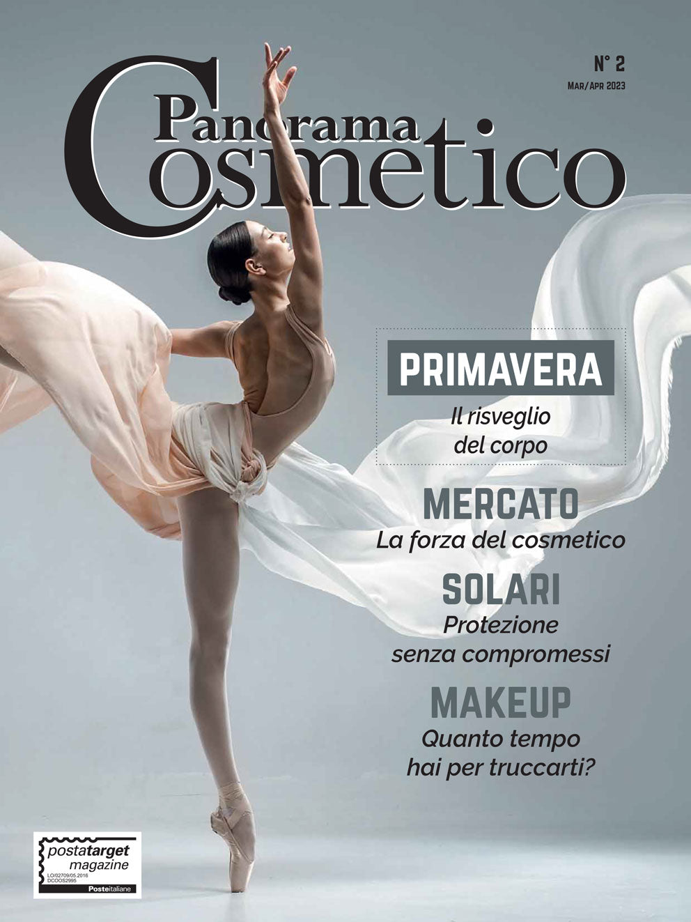 Copertina Panorama cosmetico n.2 Marzo-Aprile 2023