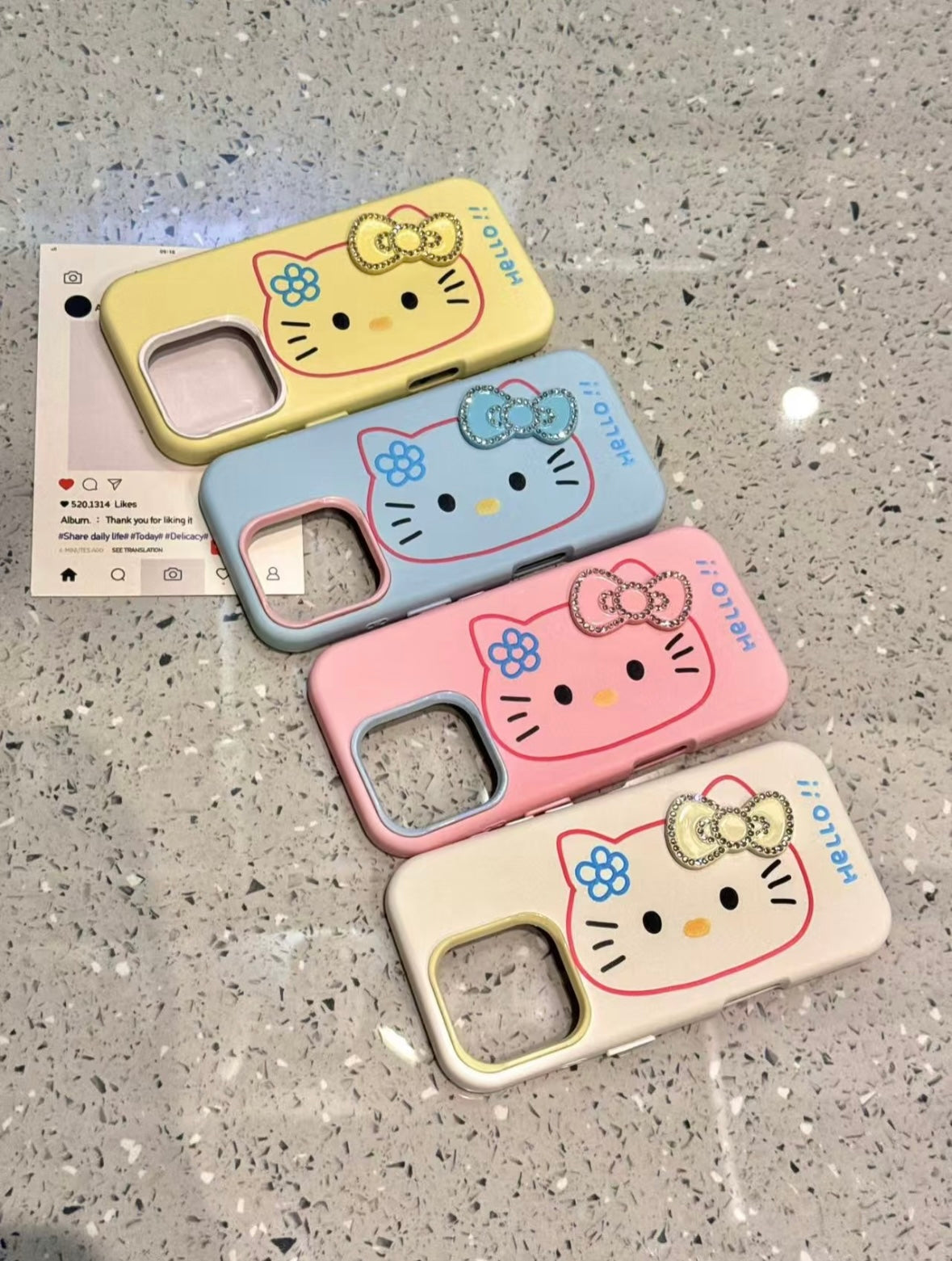Cute Bow Hello Kitty iPhone Case