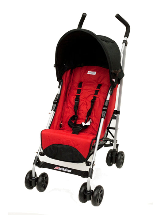 red umbrella stroller