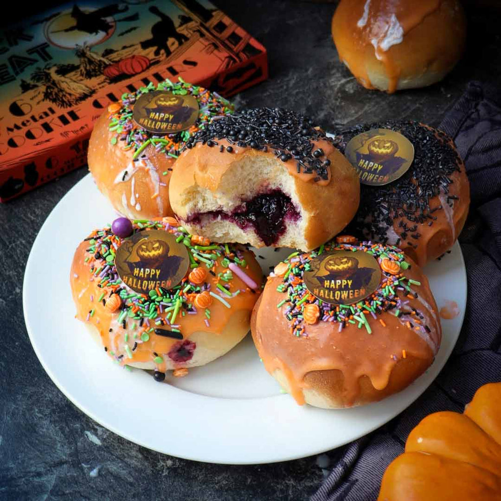 Krapfen aus dem Backofen Rezept Halloween