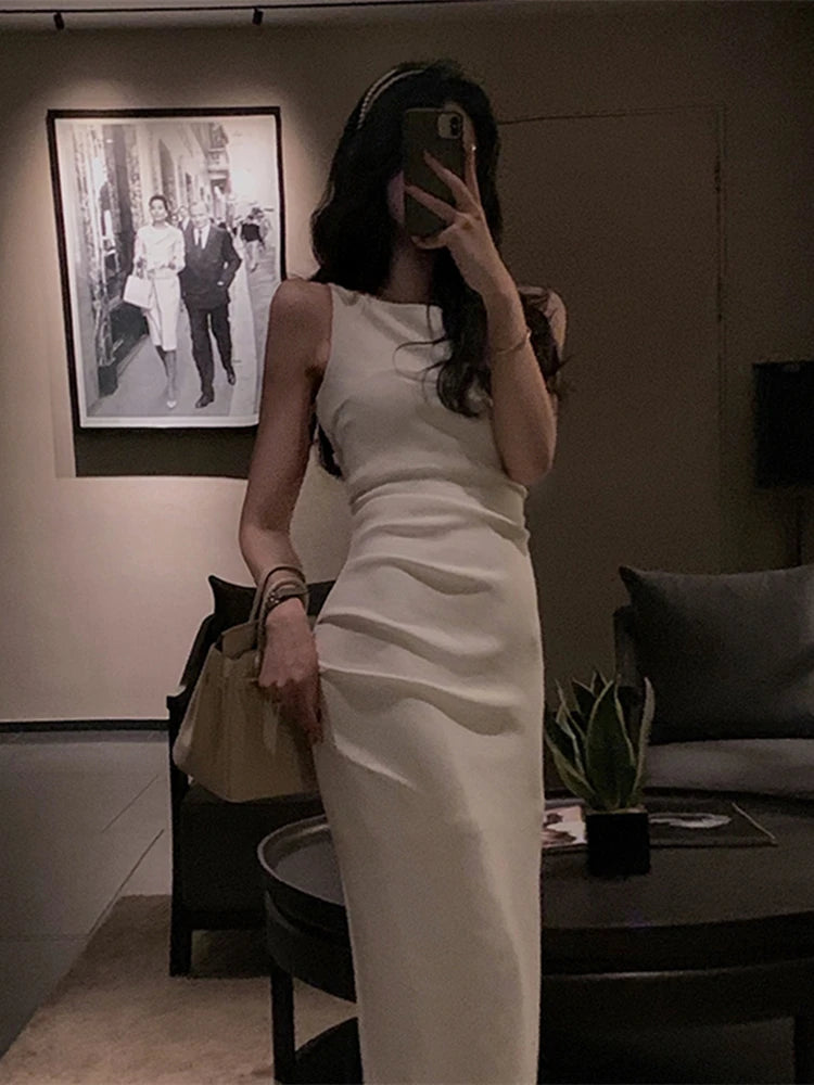 Sexy Spaghetti Strap Bodycon Midi Dress - Elegant Summer Partywear - Image 7