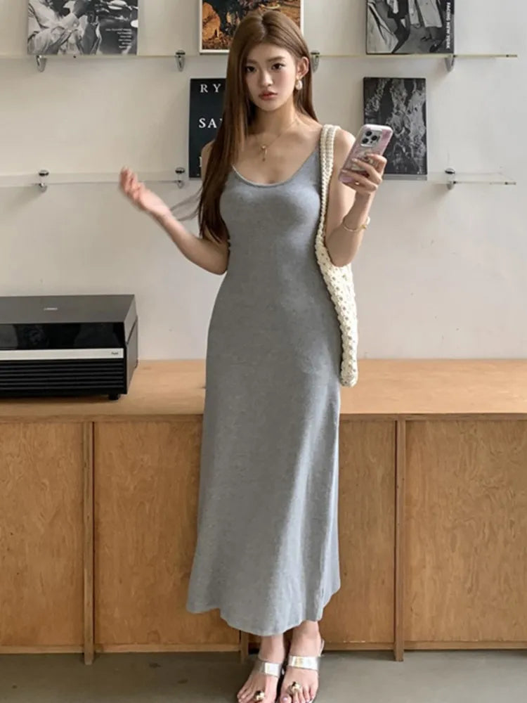 Chic Slim Spaghetti Strap Bodycon Dresses Summer Women Fashion - Image 3