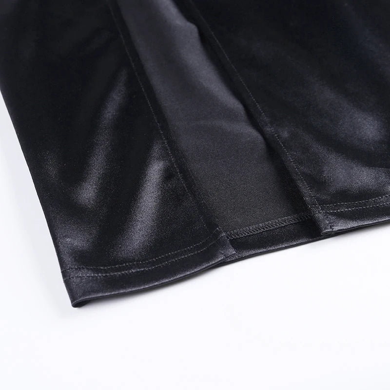 Women's High Waist Bodycon Mini Dress - E-girl Punk Harajuku Style - Image 7