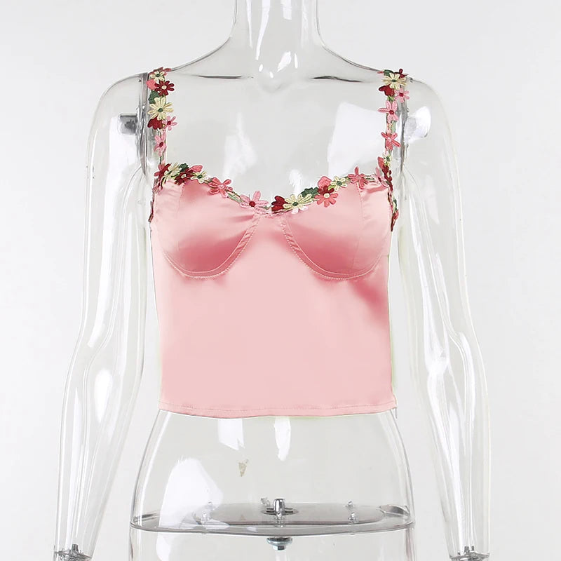 Floral Summer V-Neck Sleeveless Dress for Women Party Clubwear - Image 3