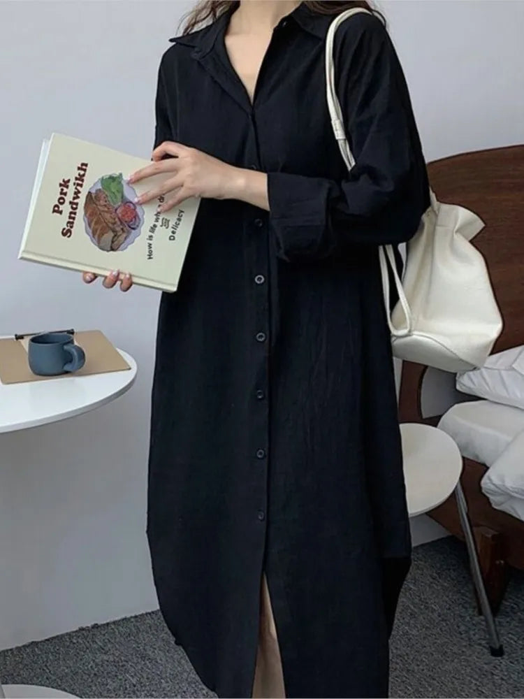 Spring Casual Long Sleeve Plus Size Loose Cardigan for Women - Image 4