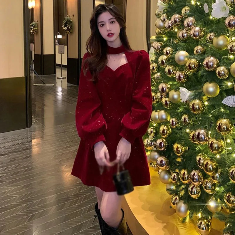 Sequins Long Dress for Women's Winter Holidays & Parties - Image 7
