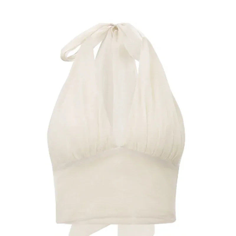 Ruffle skirt two piece set halter crop top & mini skirt - Image 9