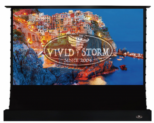 VIVIDSTORM S PRO Motorised Floor Rising ALR/CLR UST Laser Projector Screen  - VIVIDSTORM CANADA