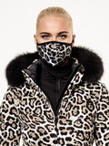 Goldbergh Loes Face Mask in Leopard Print