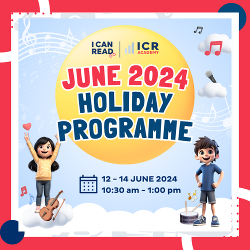 Banner for I Can Read's 2024 June Holiday Programme