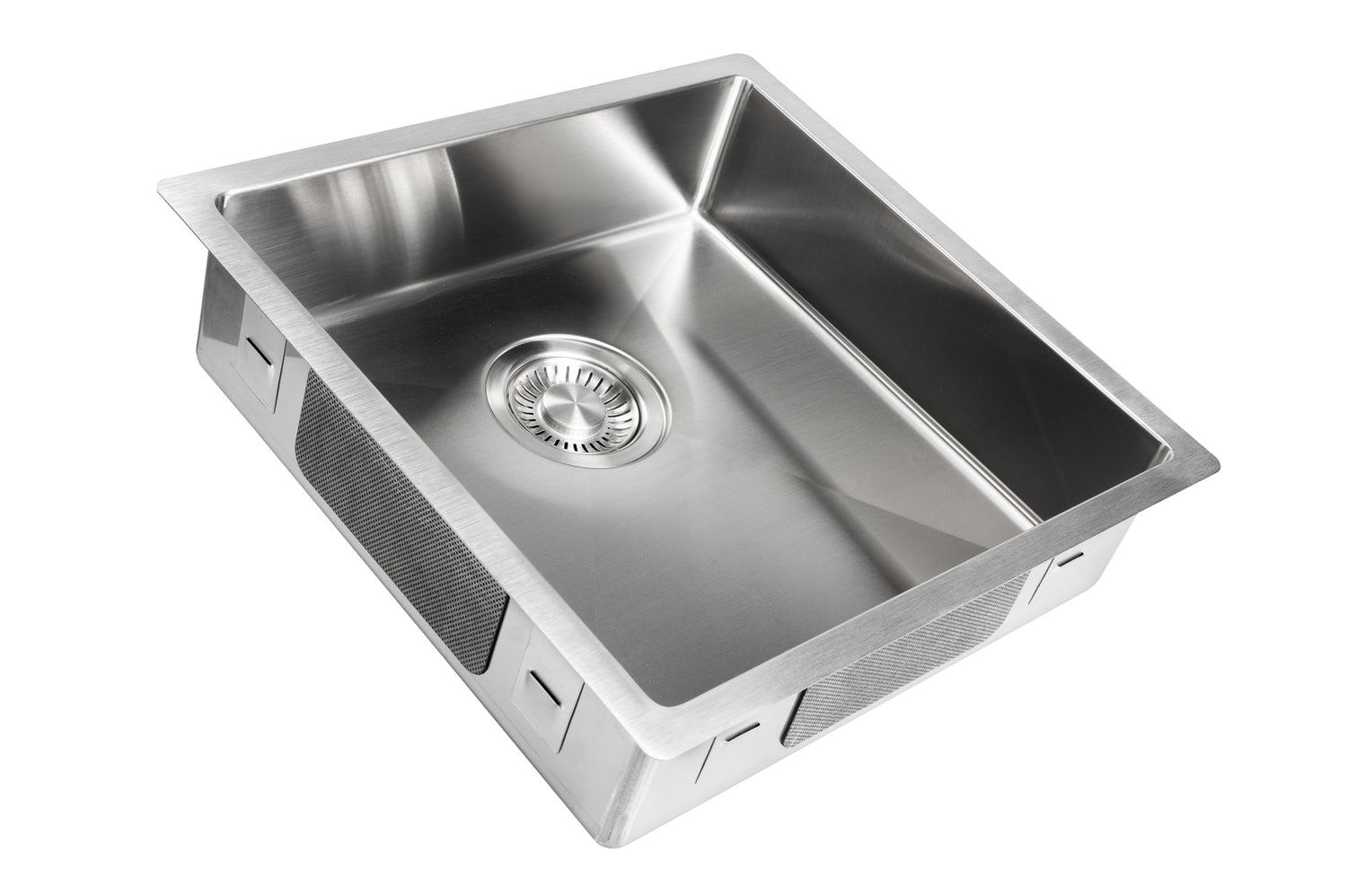 stainless steel shallow bathroom sink