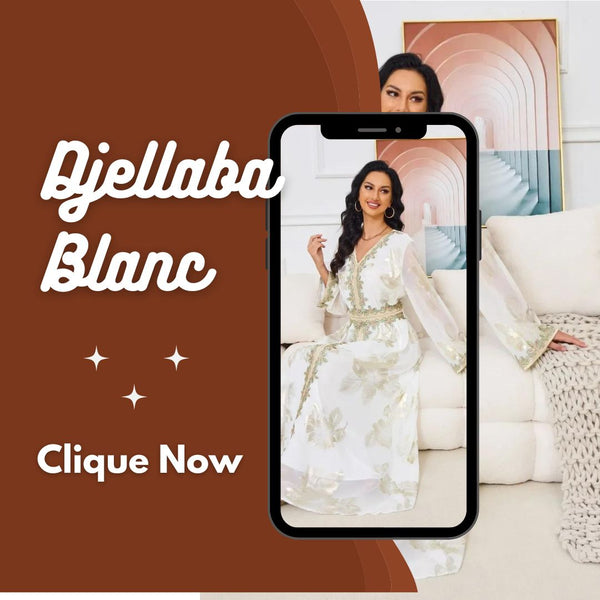 Djellaba Blanc Femme