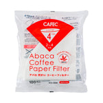 Abaca paper filters - pack of 100 for 2-4 cups