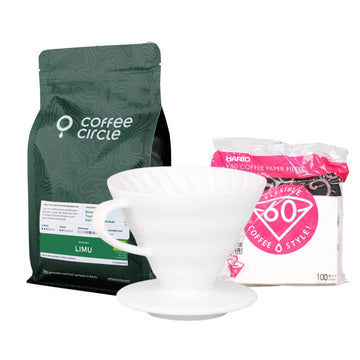 Hario v60 & Kaffee im Set 