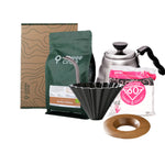 Pour Over Profi Set black / wood / Buna Dimaa