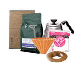 Pour Over Profi Set matte orange / wood / Yirgacheffe