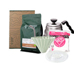 Pour Over Profi Set matte green / plastic / Buna Dimaa