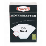 Moccamaster Papierfilter Nr. 4 weiß - 100er Packung 