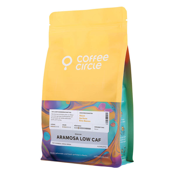 Aramosa Low Caf Kaffee 250 g / ganze Bohne