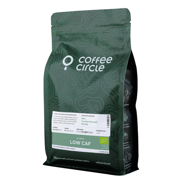 Low Caf Coffee, organic 250 g / Whole Beans