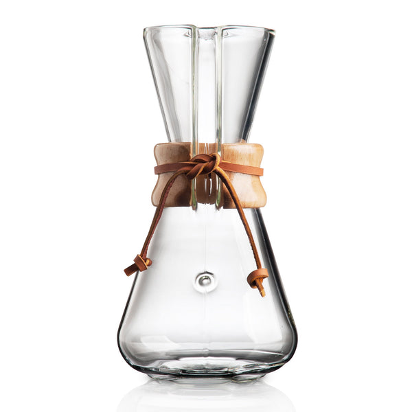 Hand-blown Chemex coffee carafe For 1 to 3 cups