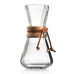 Hand-blown Chemex coffee carafe For 1 to 3 cups