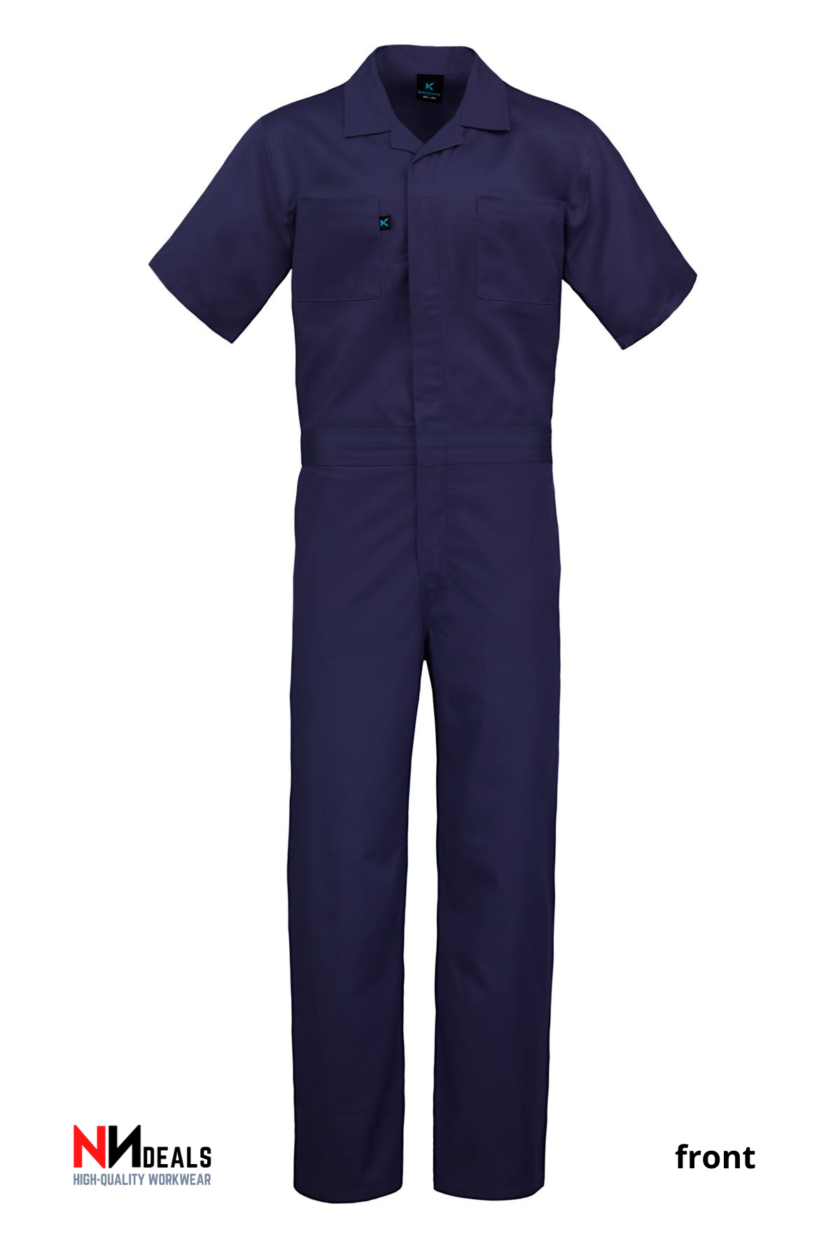 short sleeve cotton jumpsuit