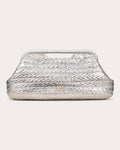 Women Aurora Metallic Clutch Leather/polyester