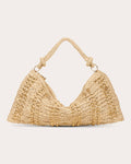 Women Hera Crocheted Shoulder Bag In Natural Linen