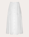 E. L.v. Denim Women Sylvie Poplin Midi Skirt Cotton