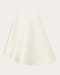 Women Nomao Atelier Midi Skirt In Ivory Silk/polyester