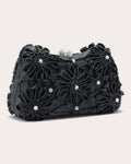 Women Gustavia Raffia Flower Clutch Raffia