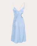 Crystal Cutout Silk Dress by Byvarga