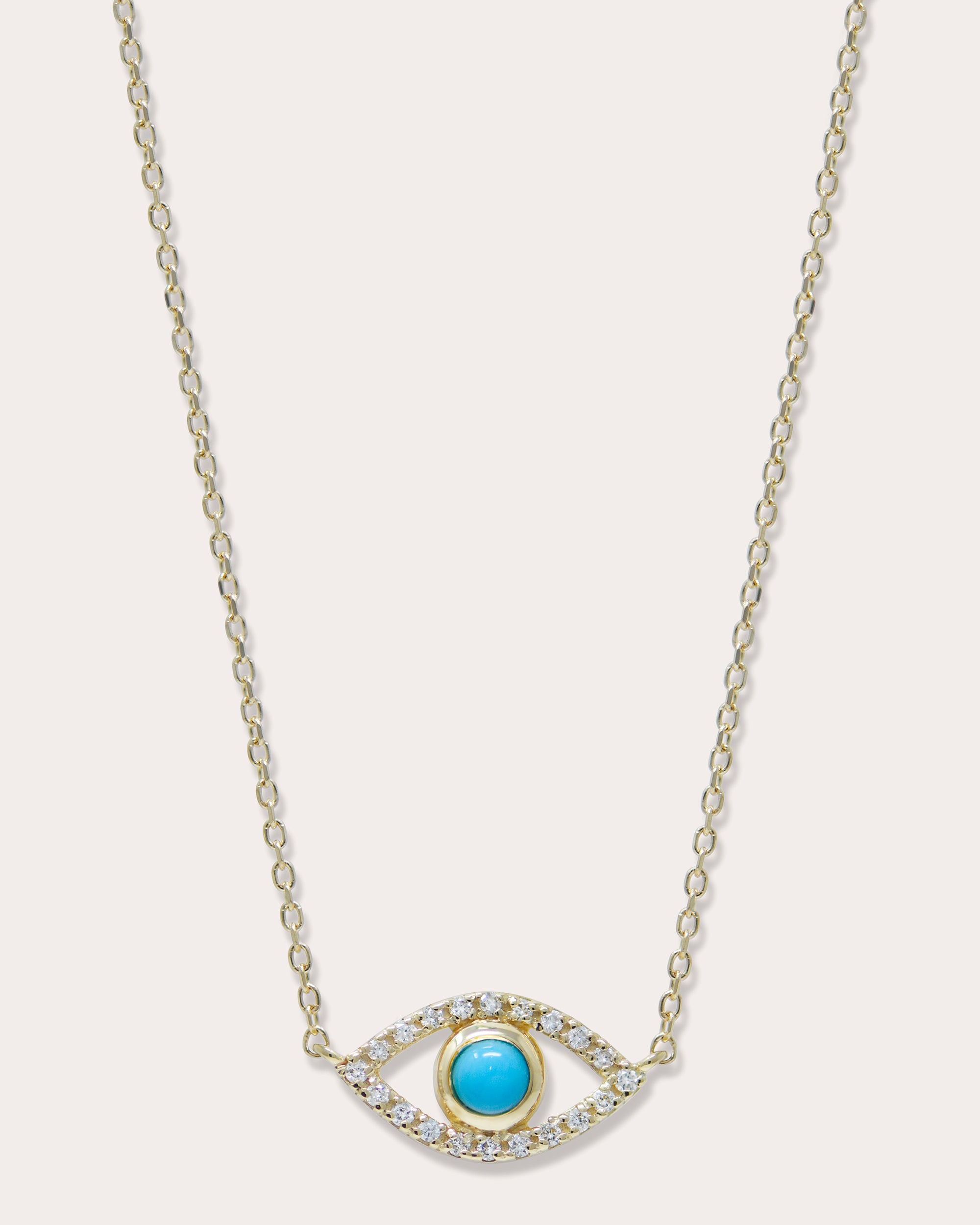 Shop Anzie Women's Classique Pavé Evil Eye Pendant Necklace In Blue