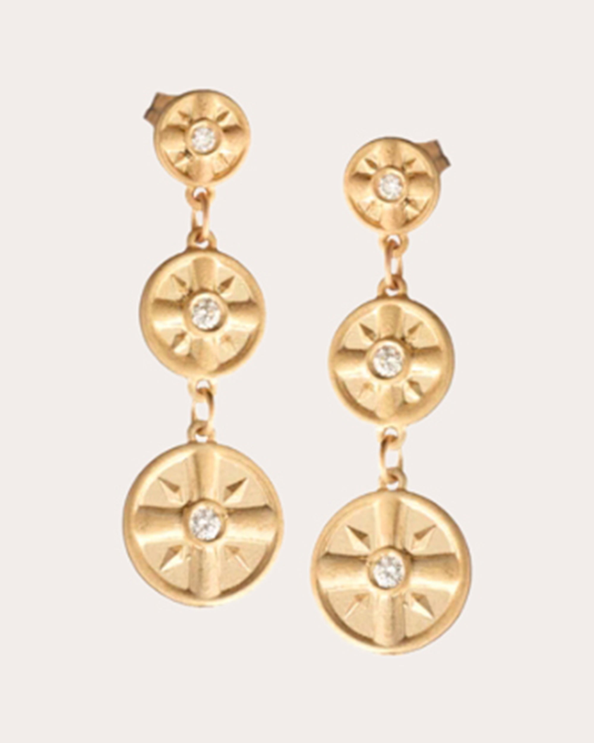 Moritz Glik Reversible Diamond Enamel Earrings