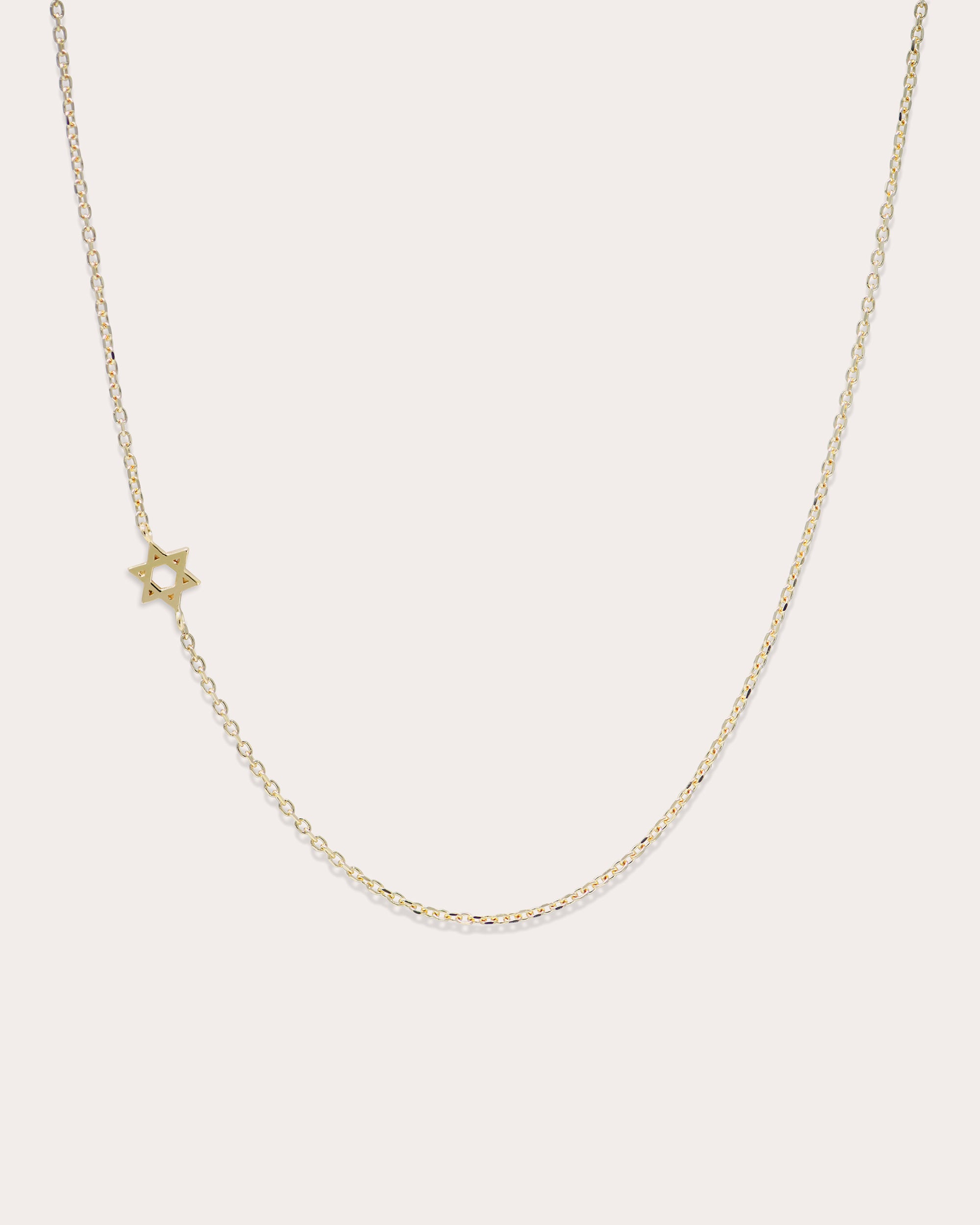 Shop Anzie Women's Love Letter Pavé Star Of David Necklace In Gold