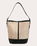 Women The Woven Fique Hobo In Black Leather