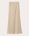 Women Biancos Maxi Skirt In Tehina Cotton