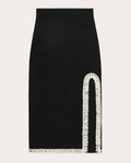 Women Gabie Embroidered Midi Skirt Viscose