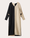 Animal Print Silk Slit Draped Dress by Malene Birger