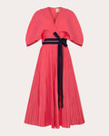 Tall Tall Draped Pleated Dress With a Ribbon by Roksanda