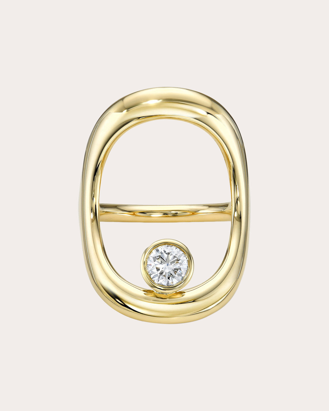 Shop White/space Women's Bold Diamond Continuity Ring In Gold