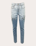 Women Creed Crystal Jeans In Gradient Wash Cotton/denim/elastane