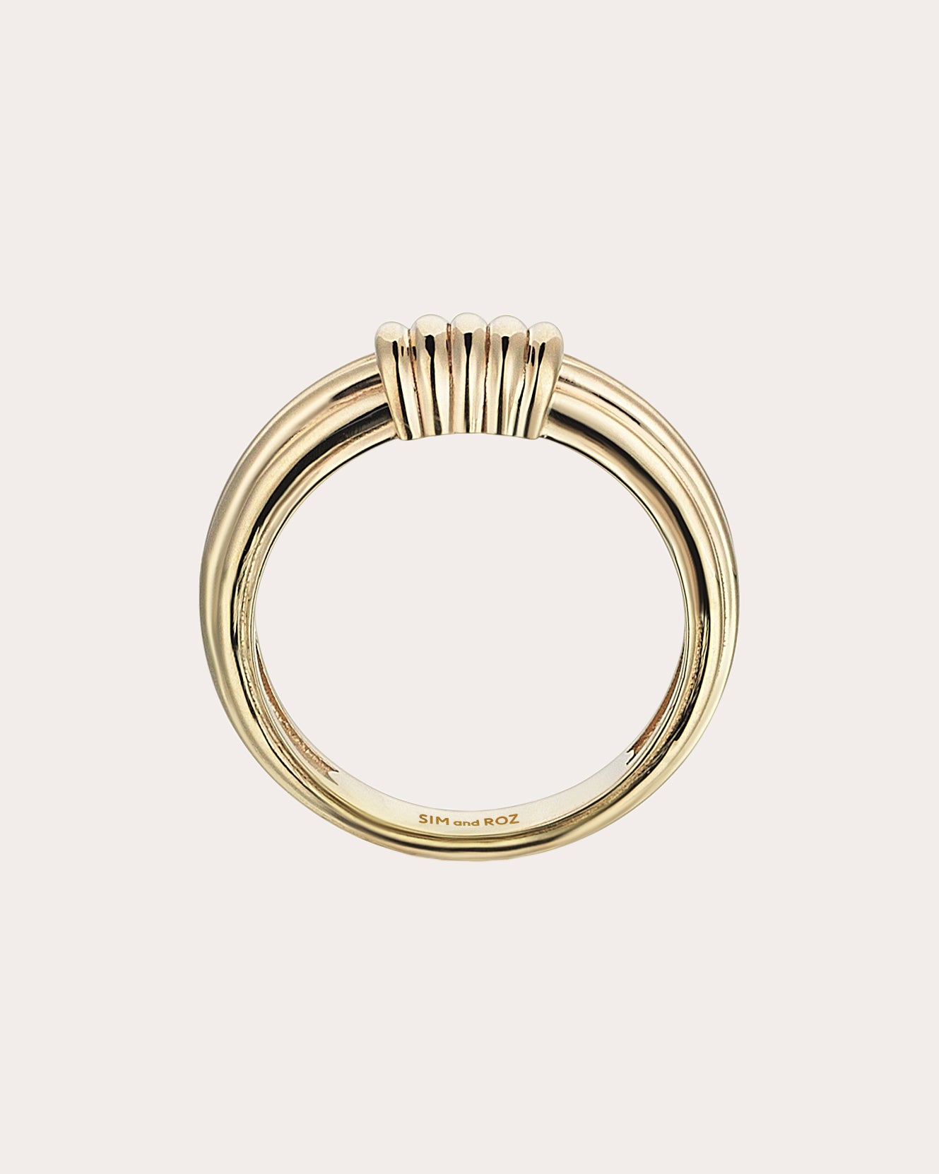 Shop Sim And Roz Women's Torque Ring In Gold